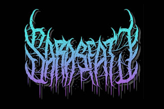 make death, black metal, grindcore, hardcore band logo