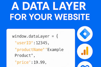 create a custom data layer for your website for advanced tracking