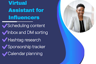 be your virtual assistant for influencers