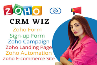 setup zoho CRM b2b2 lead form page design field mapping zoho form integration