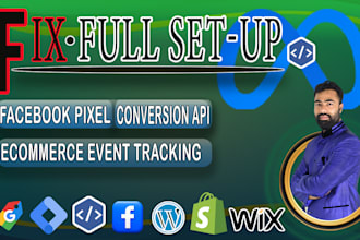 fix or setup meta facebook pixel conversion API, ecommerce tracking with GTM