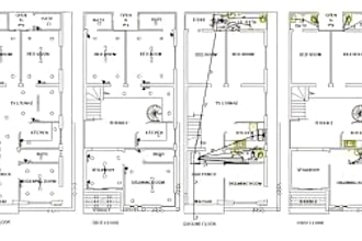 draw architectural floor plans plumbing electrical mep plans drawings in autocad