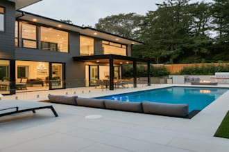 do backyard landscape design, landscape rendering, outdoor pool, 3d patio design