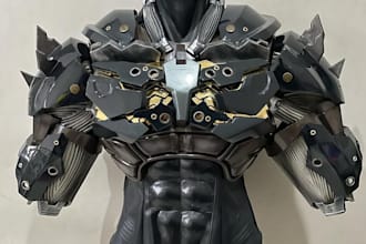 3d cosplay model 3d helmet 3d mask 3d wearable armor cosplay model sword