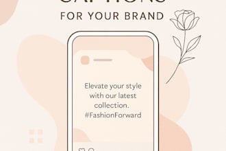 write engaging social media captions for your brand or business