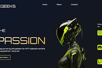 create a well functioning and fully optimized website or application