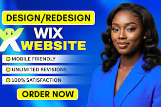 develop wix website, design and redesign hostinger website, design wix website