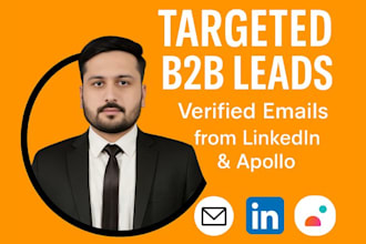 build targeted b2b email lists using linkedin, apollo, and web research