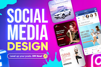 create eye catching instagram and facebook ad creative, post design