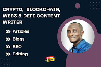 write articles and blog posts on blockchain, crypto, nfts, web3