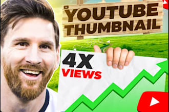 design eyecatching, clickbait youtube thumbnails for your videos
