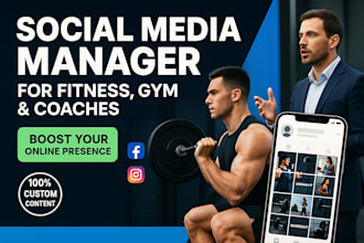 manage social media for fitness, gym, and leadership coaches