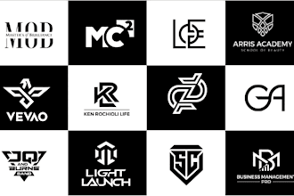 do luxury monogram, boutique, urban clothing and fashion brand logo design