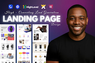 create lead generation landing page on unbounce ghl onepage io wix elementor