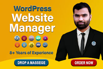be your wordpress website manager for monthly maintenance and support