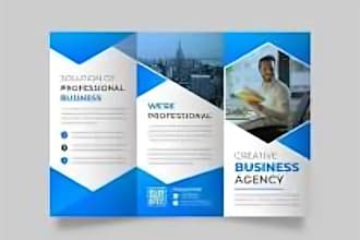 design bifold, trifold brochure and catalog