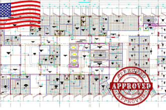 stamp draw structural mep engineering design fire alarm sprinkler city permit