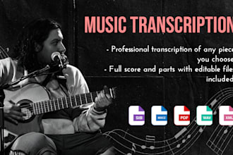 create a professional sheet music transcription