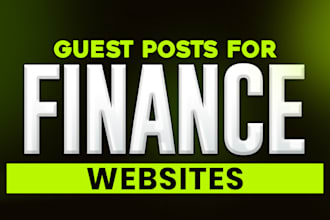 do guest posts for finance website