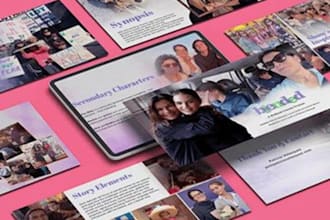 be film pitch deck, movie pitch deck, screenplay, tv shows, lookbook, web series
