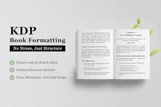 format your nonfiction book for KDP in a stress free minimalist style
