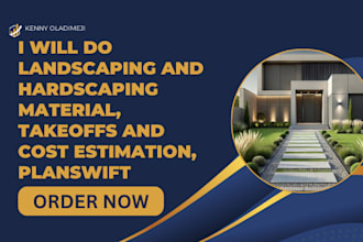 do landscaping and hardscaping material, takeoffs and cost estimation, planswift