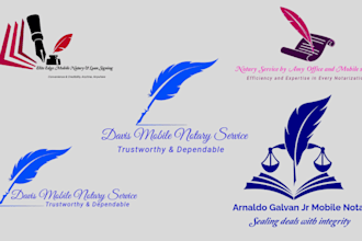 design notary logo signature lo go notary mobile notary