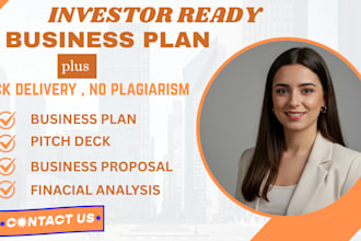 draft startup business plan, home care, pitch deck for investors and bank loan