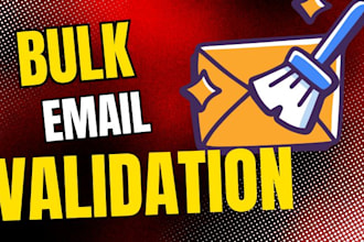 do email validation, clean validate , verify bulk email list