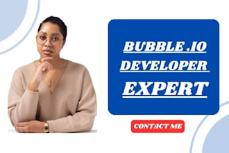 develop mobile app desktop app bubble io bubble web saas app website developer