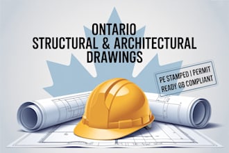 do ontario structural architectural drawings pe stamp permit