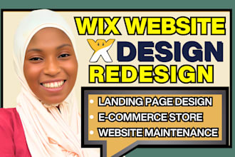 be your wix developer for wix website design, wix landing page or wix redesign