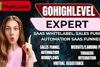 gohighlevel landing page funnel virtual assistant chatbot a2p 10dlc twilio saas
