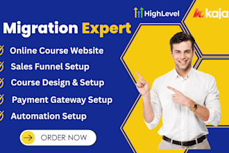migrate your online course site and courses from kajabi, kartra to gohighlevel