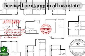 licensed architect structural engineering pe stamp in kentucky massachusetts