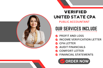 do CPA letter, financial statement, comfort letter, mortgage income verification