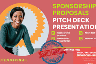 create winning sponsorship proposals and pitch deck presentations