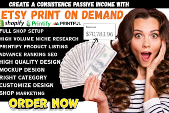 etsy print on demand, print on demand, printify etsy pod