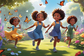 draw african american children book illustration story book kids book book cover