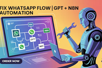 whatsapp ai automation chatbot n8n io automation saas web app fix whatsapp flow