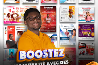 create an advertising poster, visual for your social network