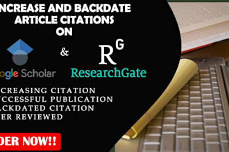increase your google scholar citation, backdated citation, publish your article