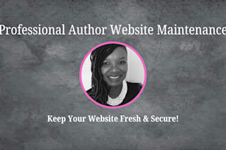 maintain and update your author wordpress website
