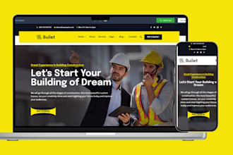 design construction website contractor roofing plumbing hvac wordpress website