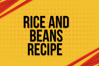 write rice and beans recipe