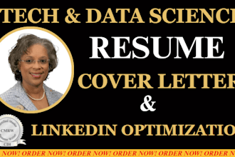 do data science, cybersecurity, tech and software engineering resume writing