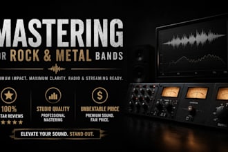professionally master your metal or heavy music track