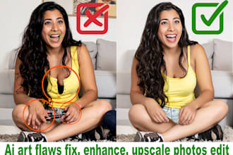 any fix, edit, enhance, or correct ai image, art flawlessly