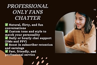 your expert onlyfans chatter to boost sales and fan engagement