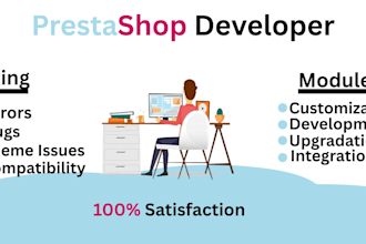 fix any prestashop issue bug error and develop module